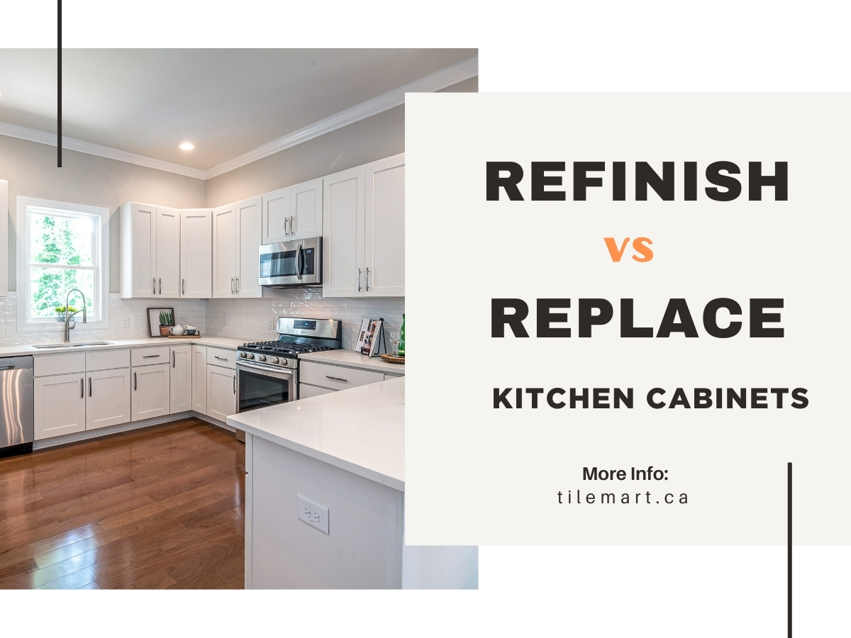 replace or refinish kitchen cabinets