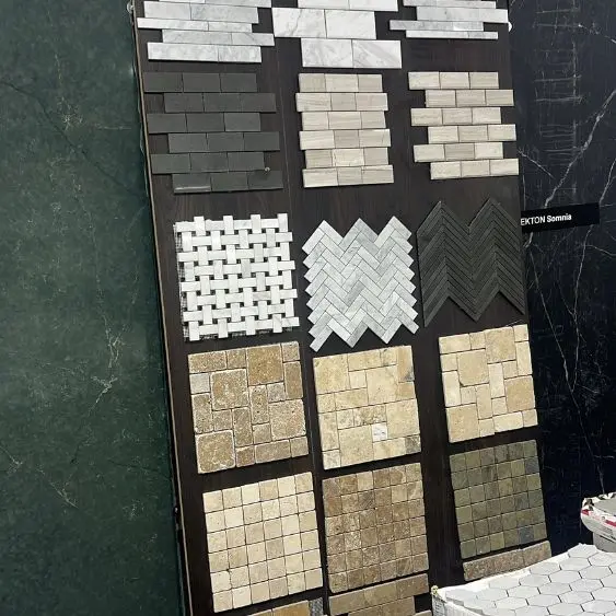 Variety of tiles in Vancouver showroom